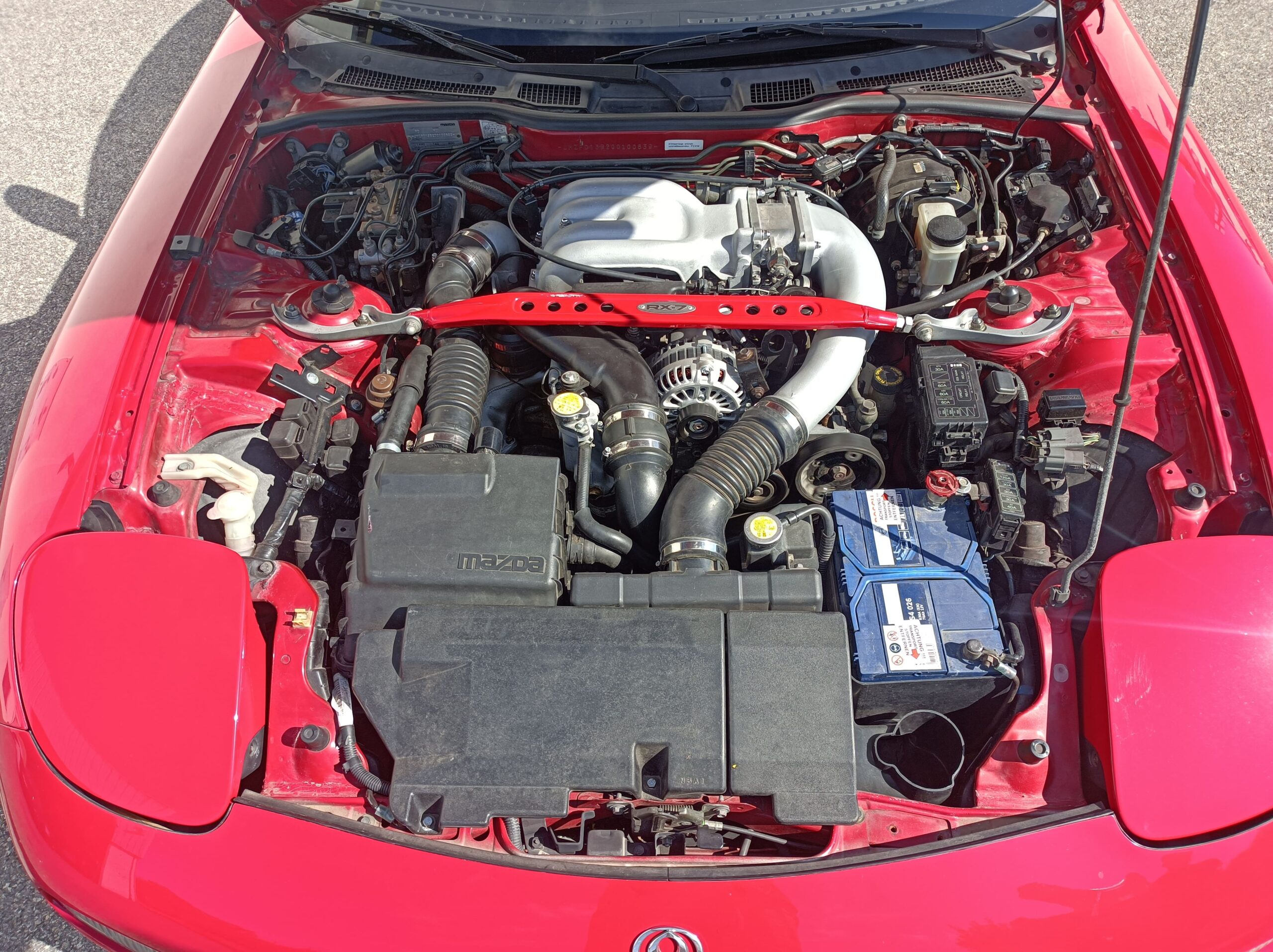 Baie moteur Mazda RX7